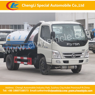 2 Axles Foton Fecal Suction Truck Fecal Suction Tank Truck